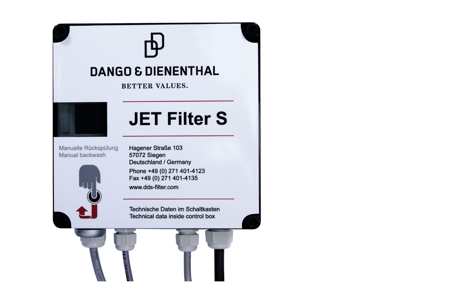 Elektrische Steuerung des JET Filter S
