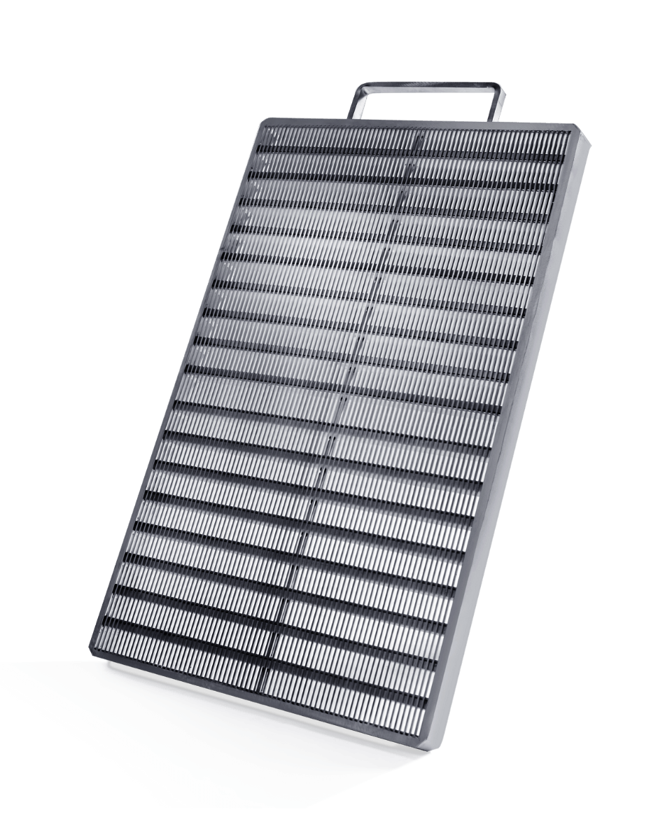 Filter element of the plate filter